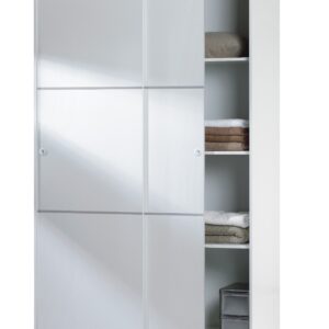 MADRID 2 DOOR SLIDING WARDROBE 120CM WHITE