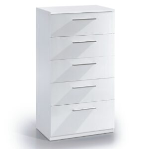 MADRID TALL CHEST BLACK AND WHITE GLOSS
