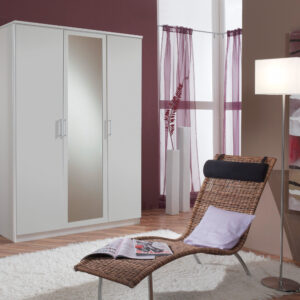 VENICE ALPINE WHITE  EFFECT 3 DOOR WARDROBE