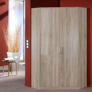 VENICE OAK EFFECT 2 DOOR CORNER WARDROBE