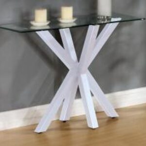 Langley Gloss Console Table White