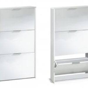 Arctic Shoe Cabinet 3 Doors White LC7877BO