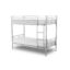 Chicago Bunk.Silver.Splits into 2 Beds.38mm Posts