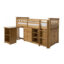 Porto Mid Sleeper . Single . Light Antique Pine . Includes Pull-out Desk
